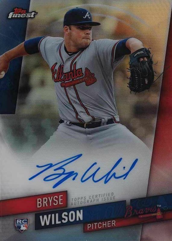 2019 Finest Autographs Bryse Wilson #FA-BW Baseball Card