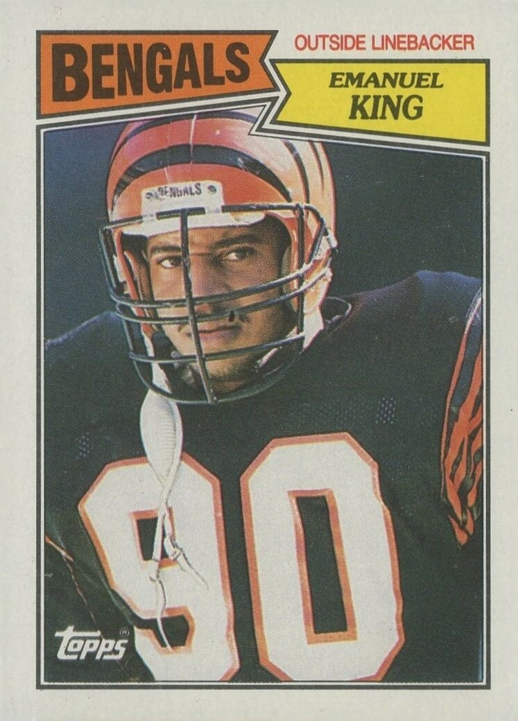 1987 Topps Emanuel King #196 Football Card