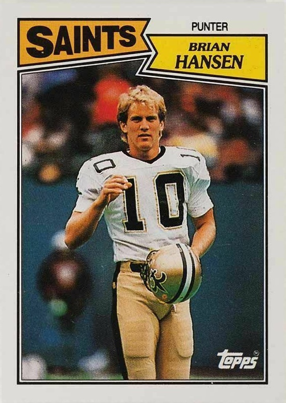 1987 Topps Brian Hansen #278 Football Card