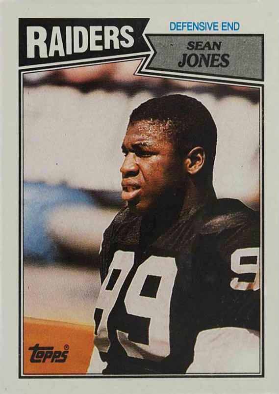 1987 Topps Sean Jones #222 Football Card