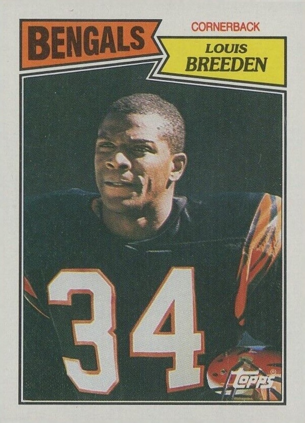 1987 Topps Louis Breeden #197 Football Card