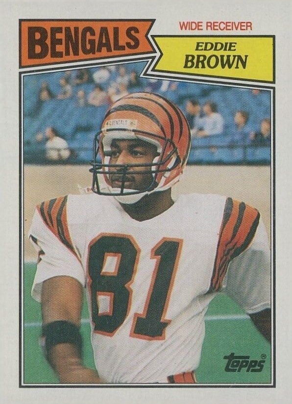 1987 Topps Eddie Brown #189 Football Card