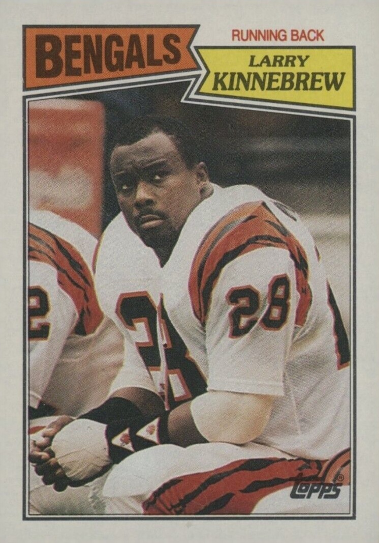 1987 Topps Larry Kinnebrew #187 Football Card