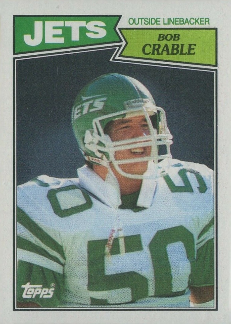 1987 Topps Bob Crable #138 Football Card