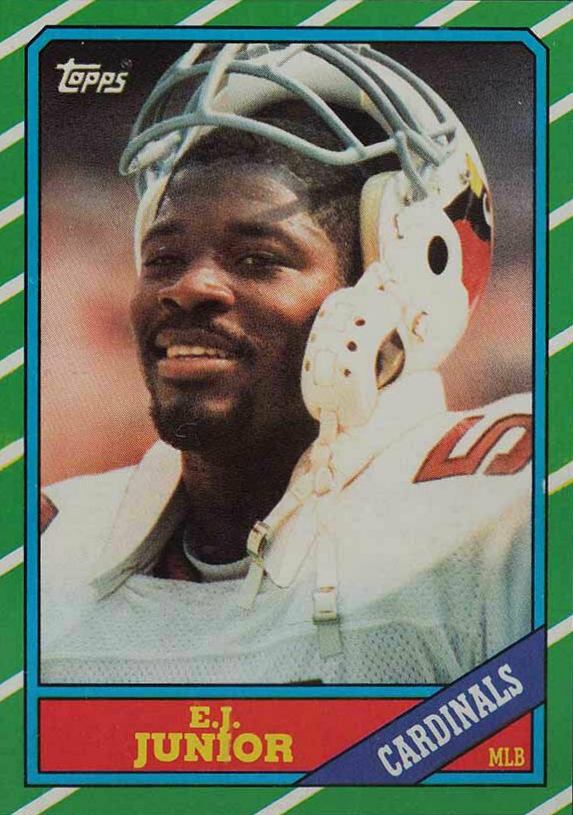 1986 Topps E.J. Junior #336 Football Card