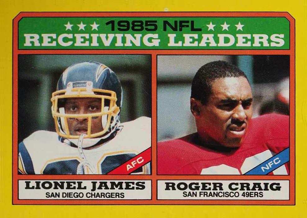 1986 Topps Receiving Leaders #226 Football Card