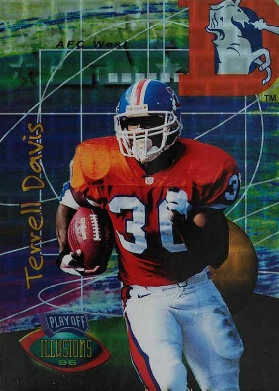 1996 Playoff Illusions Terrell Davis #80 Football Card