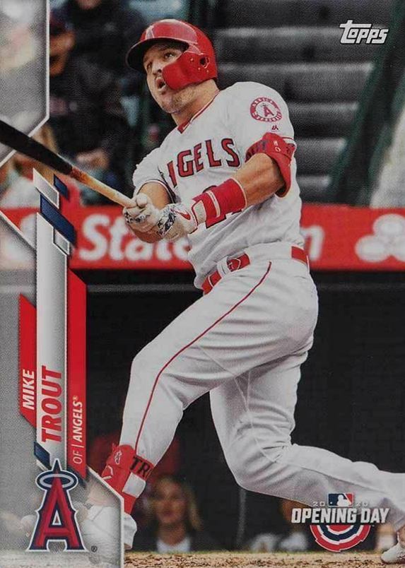2020 Topps Opening Day Mike Trout #90 Baseball Card