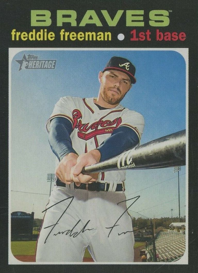 2020 Topps Heritage Freddie Freeman #263 Baseball Card