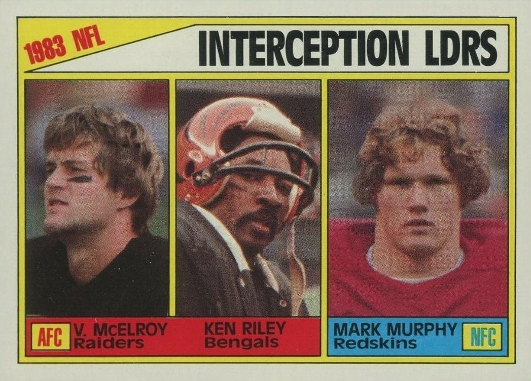 1984 Topps Interception Leaders #206 Football Card