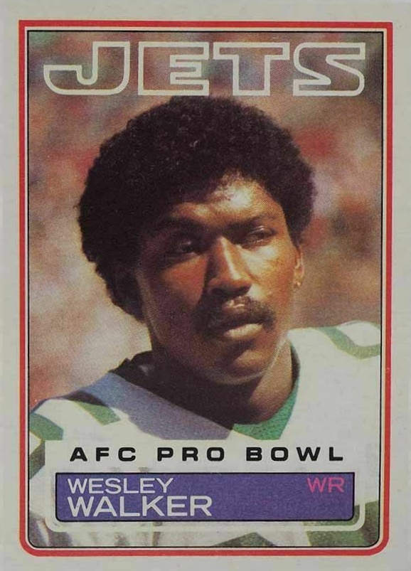 1983 Topps Wesley Walker #354 Football Card