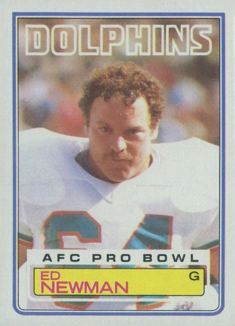 1983 Topps Ed Newman #318 Football Card