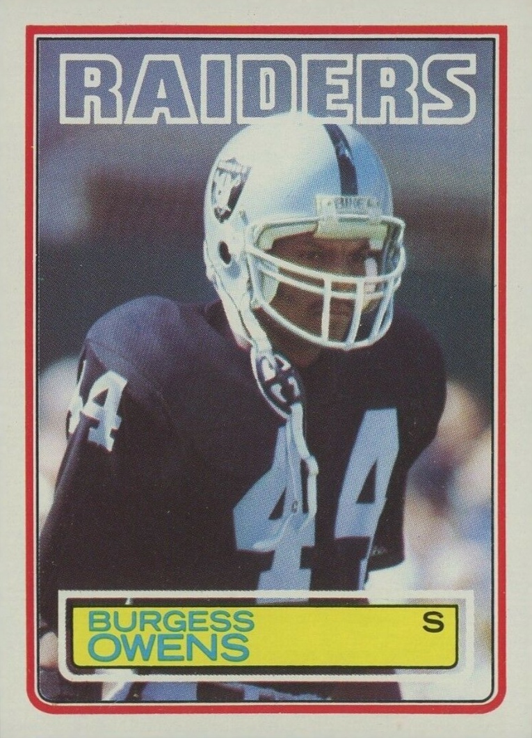 1983 Topps Burgess Owens #306 Football Card