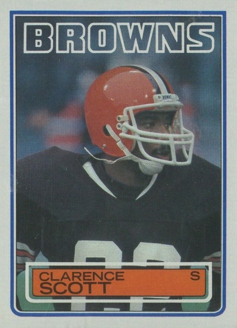 1983 Topps Clarence Scott #256 Football Card