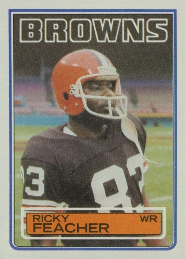1983 Topps Ricky Feacher #250 Football Card