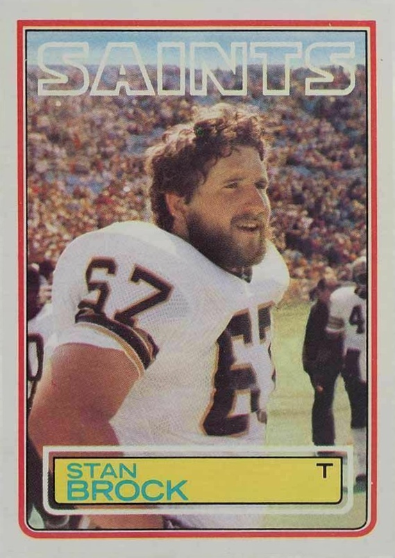 1983 Topps Stan Brock #110 Football Card