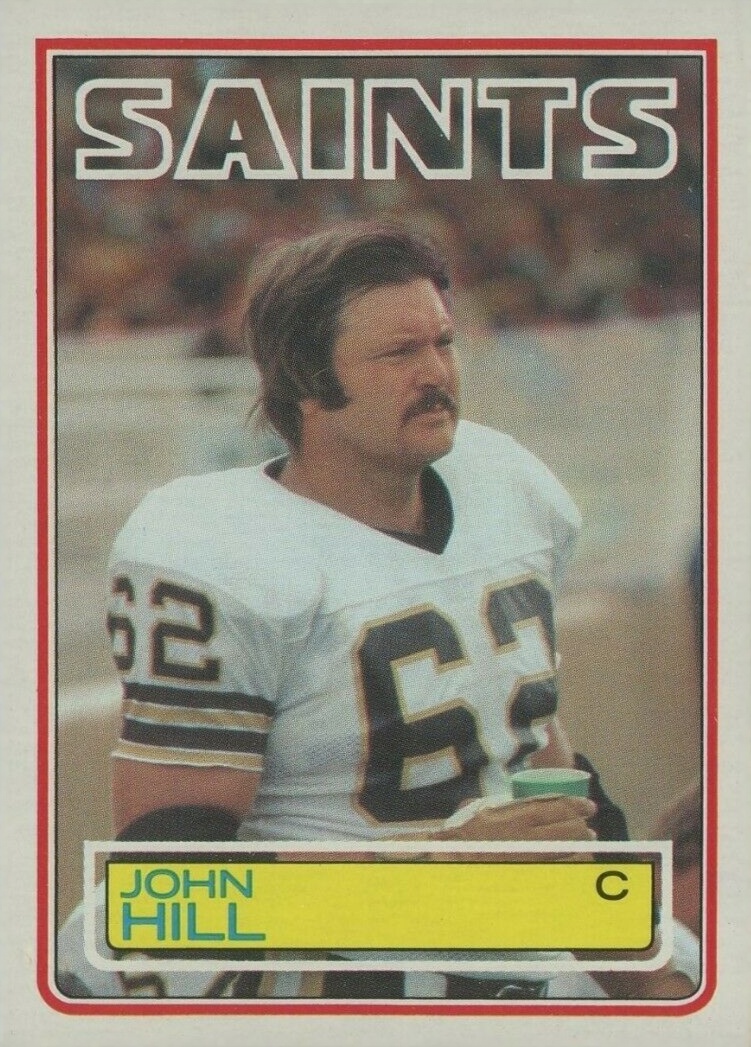 1983 Topps John Hill #115 Football Card