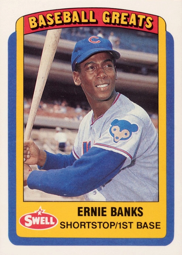 1990 Swell Baseball Greats Ernie Banks #95 Baseball Card