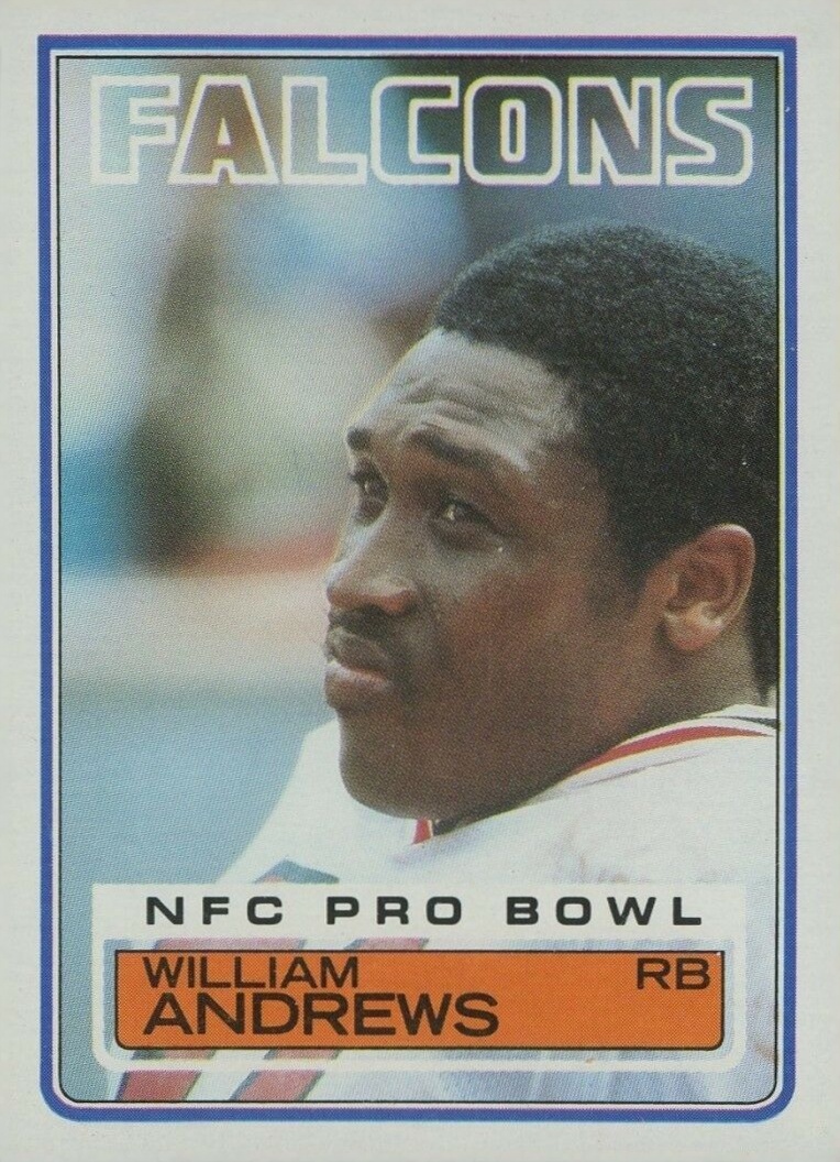 1983 Topps William Andrews #14 Football Card