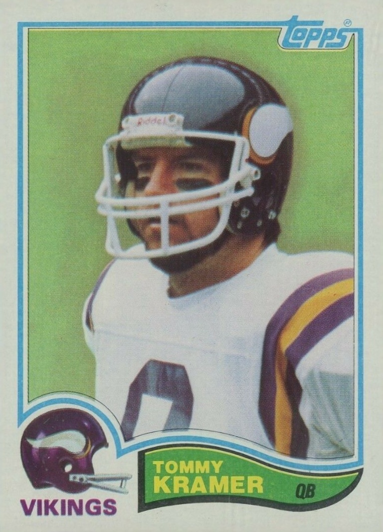 1982 Topps Tommy Kramer #394 Football Card