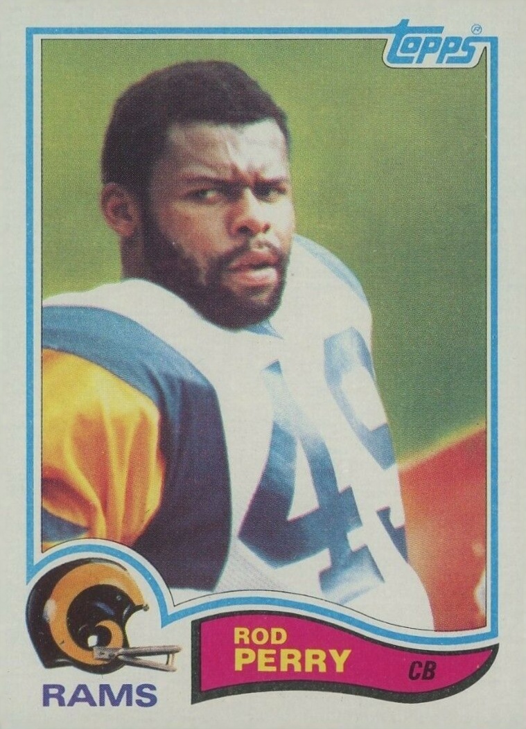 1982 Topps Rod Perry #382 Football Card
