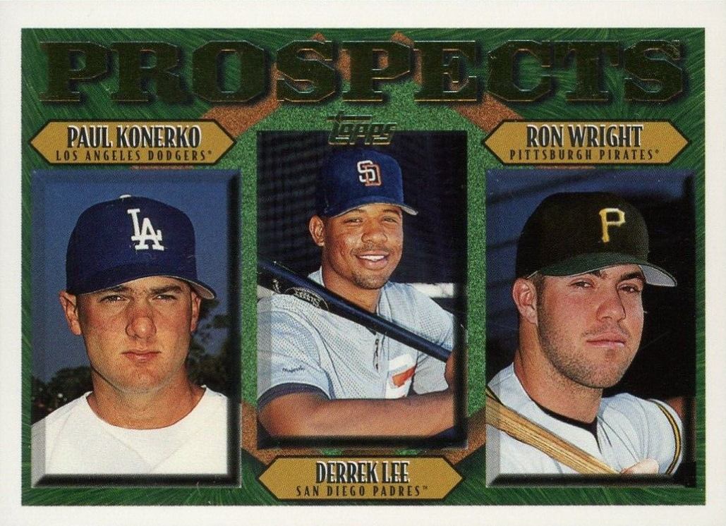 1997 Topps Derrek Lee/Paul Konerko/Ron Wright #489 Baseball Card