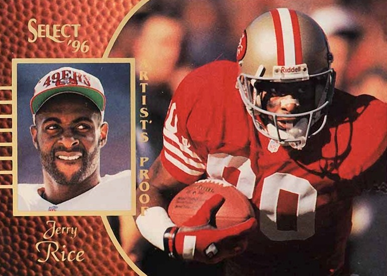 1996 Select Jerry Rice #33 Football Card