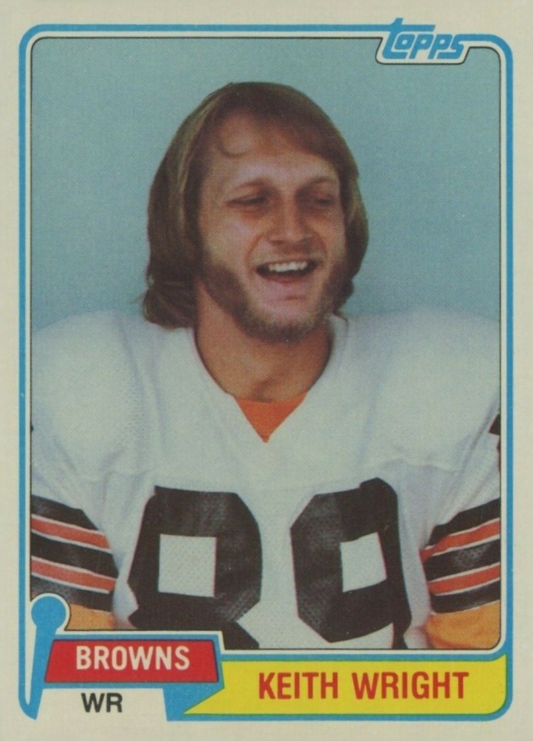1981 Topps Keith Wright #478 Football Card