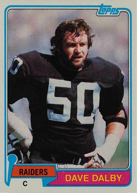1981 Topps Dave Dalby #449 Football Card
