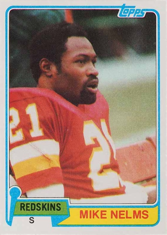 1981 Topps Mike Nelms #407 Football Card