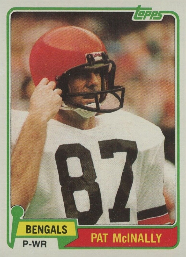 1981 Topps Pat McInally #383 Football Card