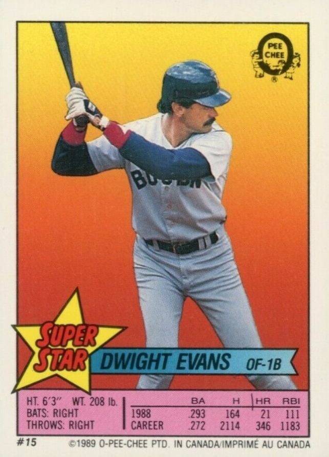1989 O-Pee-Chee Stickers! Evans/Jackson #15 Baseball Card