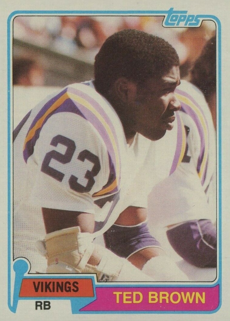 1981 Topps Ted Brown #247 Football Card