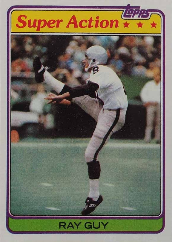 1981 Topps Ray Guy #186 Football Card