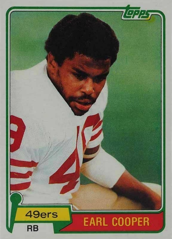 1981 Topps Earl Cooper #75 Football Card