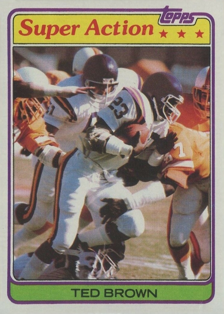 1981 Topps Ted Brown #59 Football Card