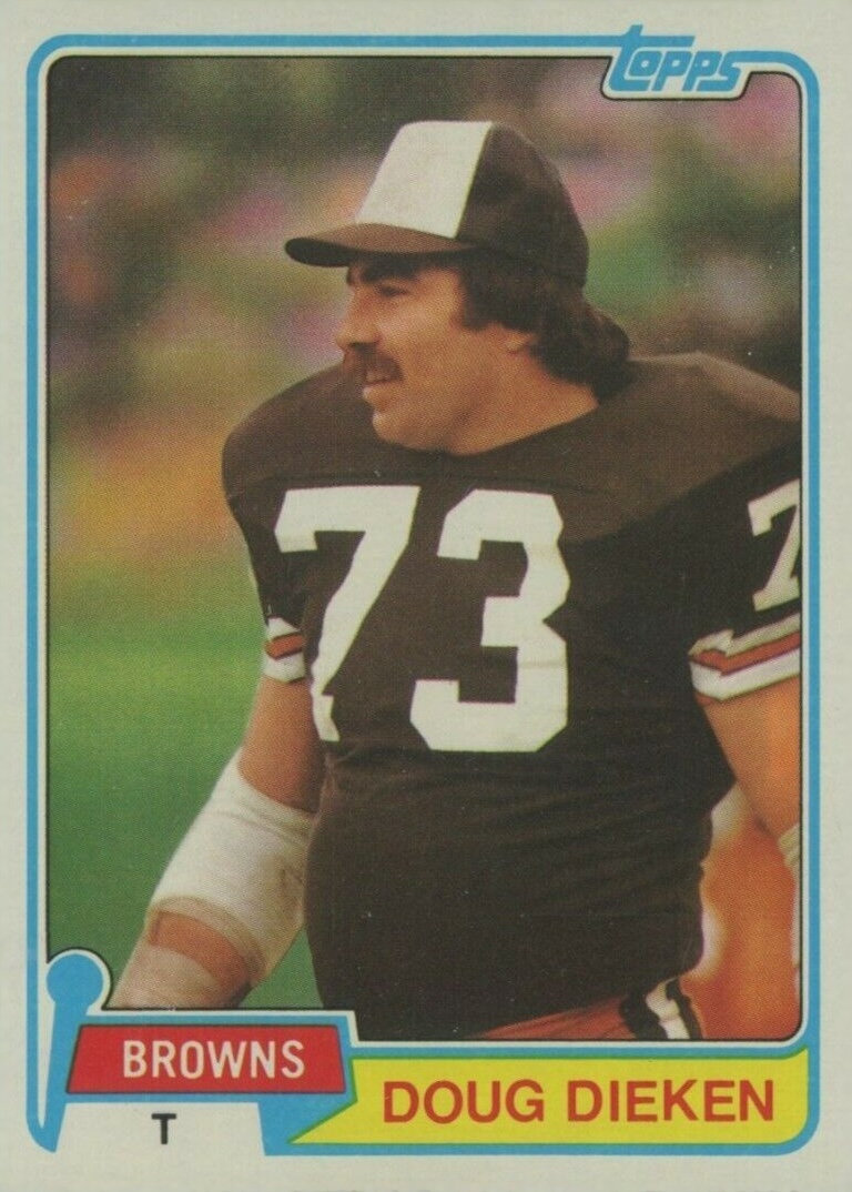 1981 Topps Doug Dieken #49 Football Card