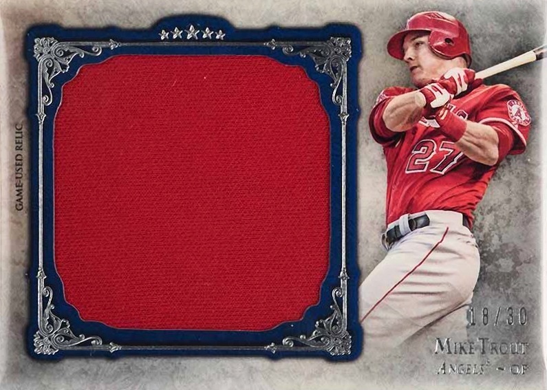 2013 Topps Five Star Jumbo Jersey Relics Mike Trout #MT Baseball Card