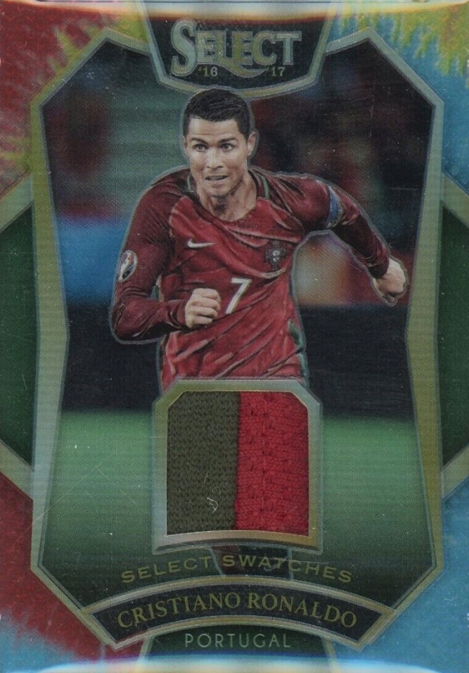 2016 Panini Select Swatches Cristiano Ronaldo #SS-CR7 Soccer Card