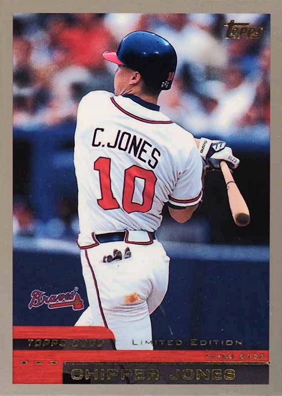 2000 Topps Limited Edition Chipper Jones #180 Baseball Card