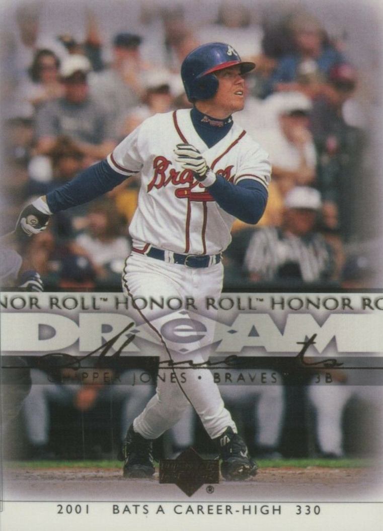 2002 Upper Deck Honor Roll Chipper Jones #47 Baseball Card