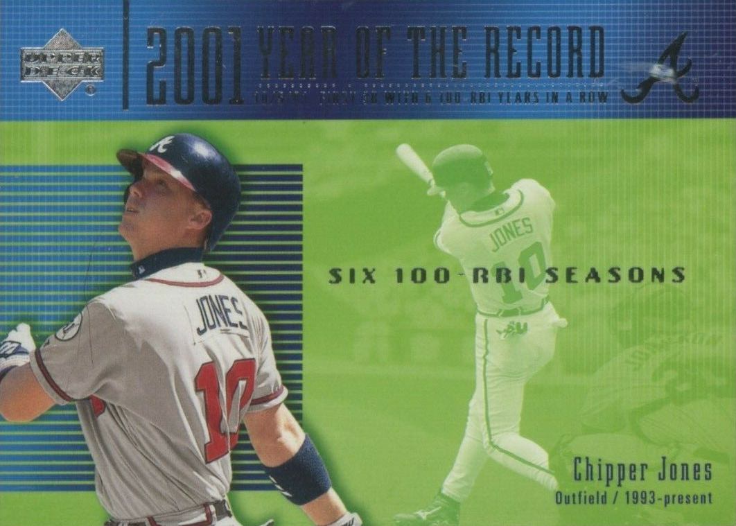 2002 Upper Deck Chipper Jones #733 Baseball Card