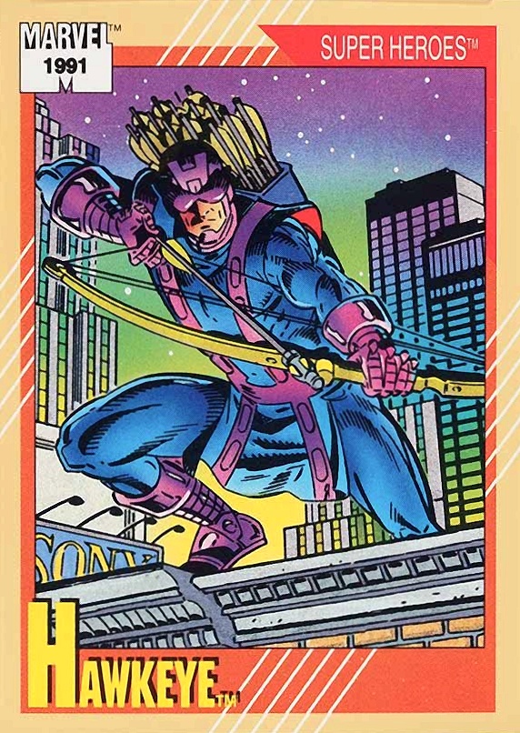 1991 Marvel Universe Hawkeye #20 Non-Sports Card