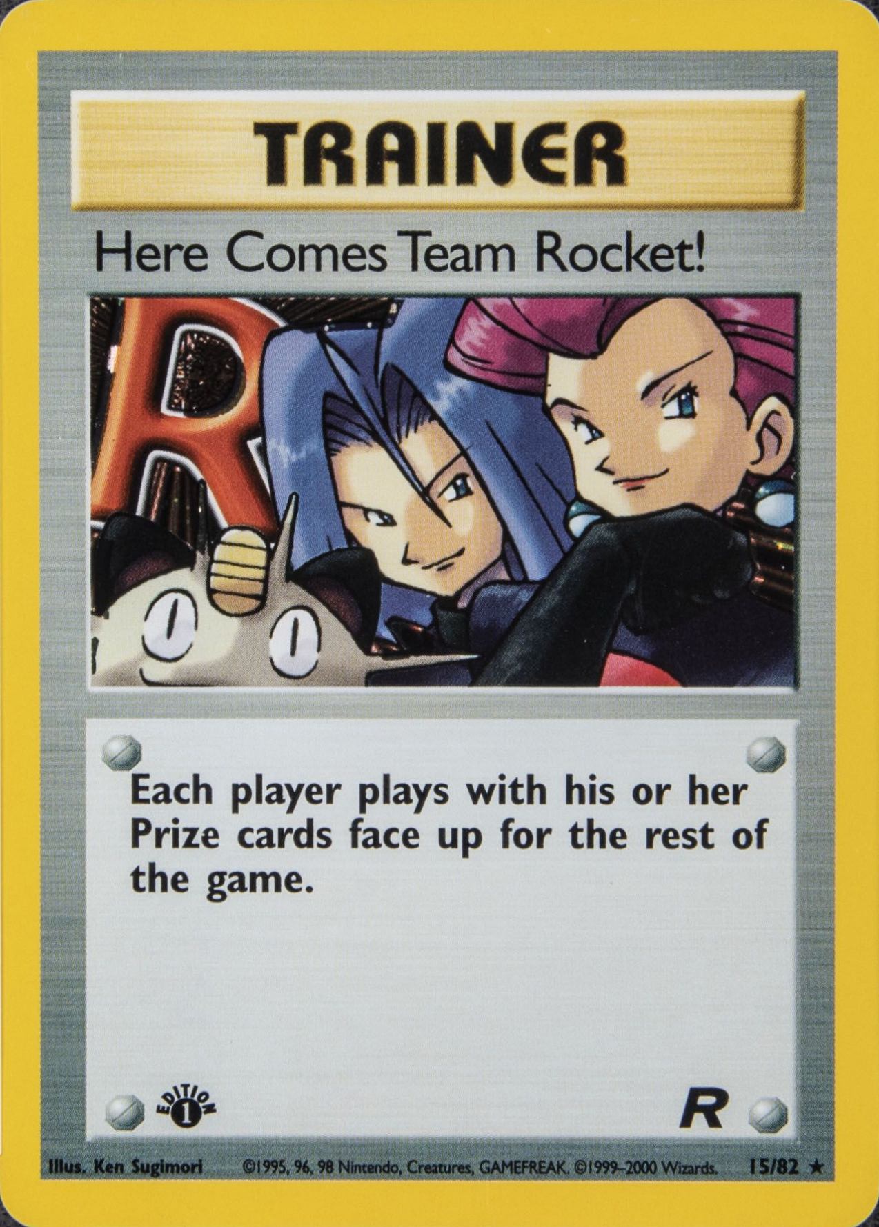 2000 Pokemon Rocket Here Comes Team Rocket!-Holo #15 TCG Card