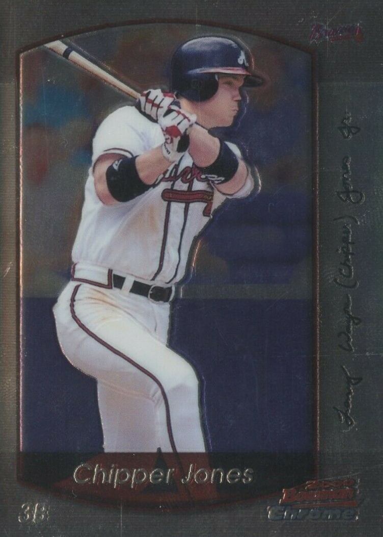 2000 Bowman Chrome Chipper Jones #2 Baseball Card