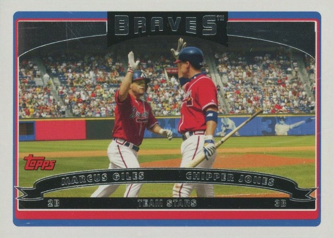 2006 Topps Chipper Jones/Marcus Giles #328 Baseball Card