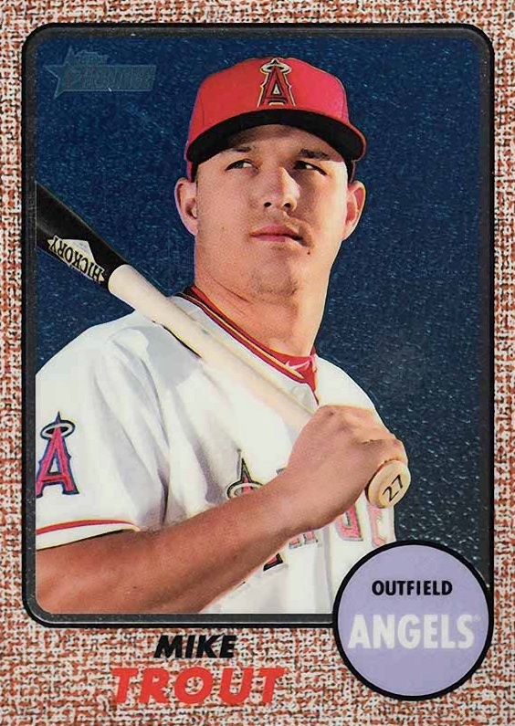2017 Topps Heritage  Mike Trout #450 Baseball Card