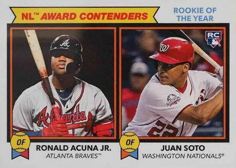2018 Topps Throwback Thursday Juan Soto/Ronald Acuna Jr. #191 Baseball Card