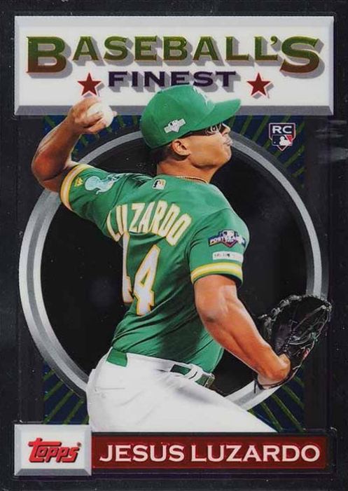 2020 Finest Flashbacks Jesus Luzardo #187 Baseball Card