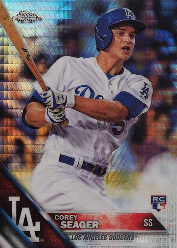 2016 Topps Chrome Corey Seager #150 Baseball Card